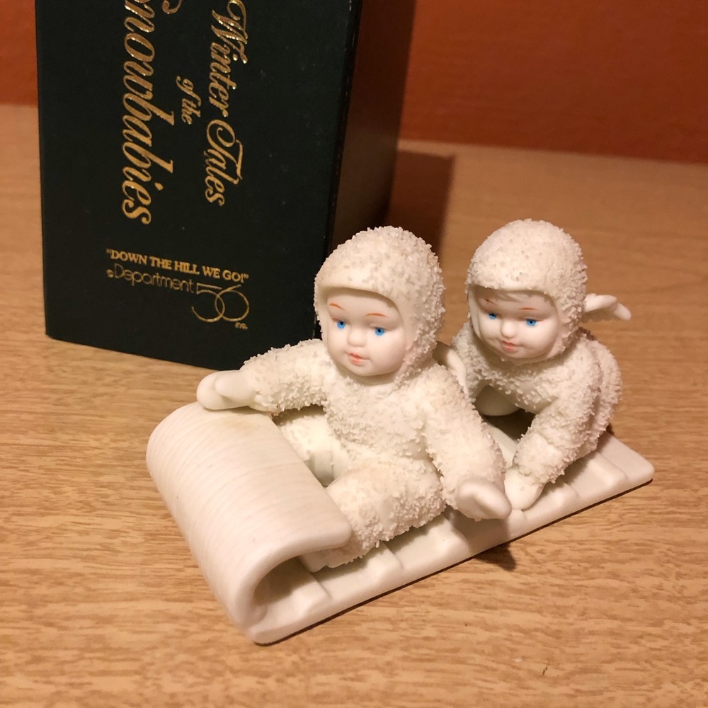 Snowbabies “Down The Hill We Go!”